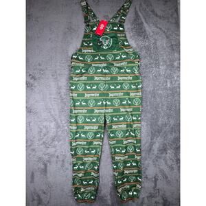 Shinesty Jagermeister NEW Overalls Bib Mens L w/ Bottle Opener Green Party Fun